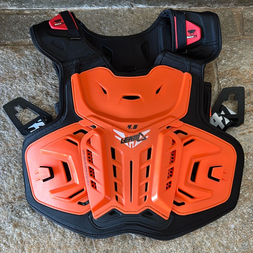 Leatt 4.5 Chest Protective Dirt bike
Vest - Orange and Black
